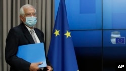 El Alto Representante de la Unión Europea, Josep Borrell. (Olivier Hoslet, Pool via AP)