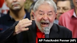 El expresidente brasileño Luiz Inácio Lula da Silva. (AP Foto/André Penner)
