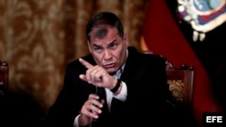 El presidente de Ecuador, Rafael Correa.