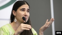 La disidente cubana Yoani Sánchez 