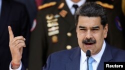 El gobernante venezolano Nicolás Maduro en Caracas, en marzo del 2020. (Manaure Quintero/Reuters).