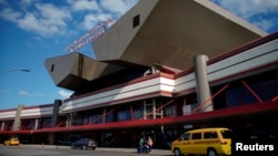 Entrada del Aeropuerto Internacional José Martí, en La Habana.