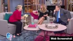 Hillary Clinton en el show de Univision "El Gordo y la Flaca".