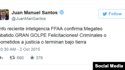 Twitter de Juan Manuel Santos