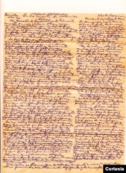 Manuscrito extraído de la cárcel.