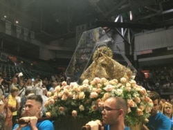 Celebración del Día de la Virgen de la Caridad del Cobre en Miami, en 2019. (Foto Alvaro Alba.