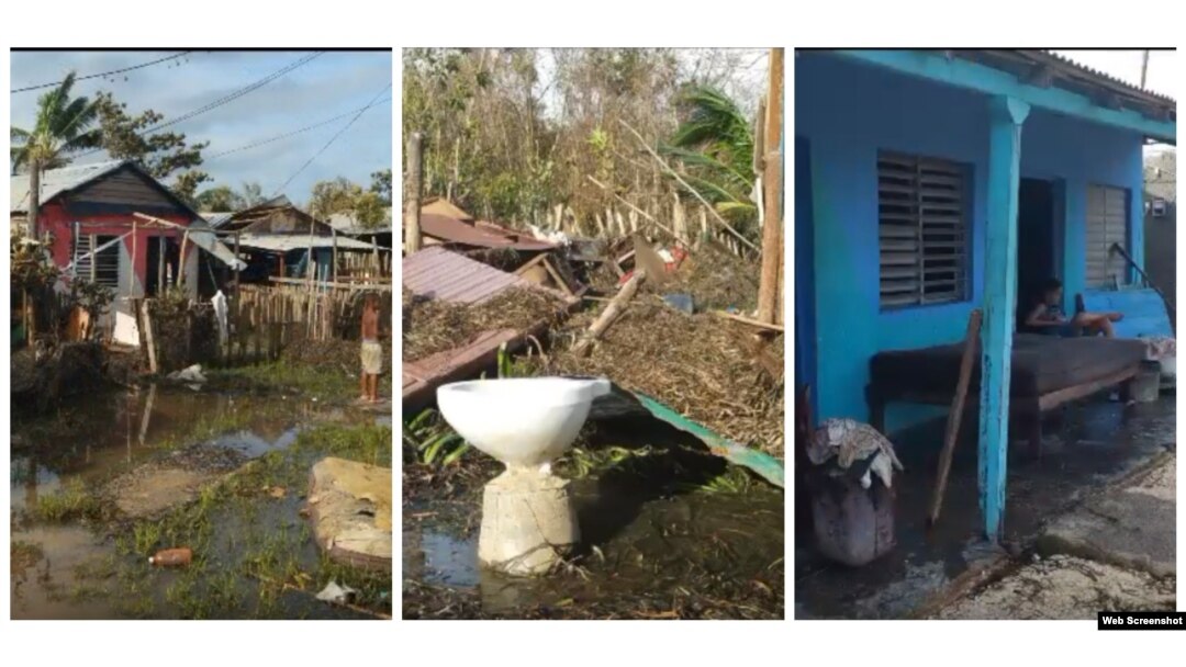 Júcaro tras el paso de Irma.