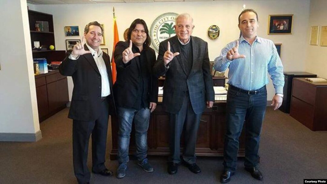 De izquiera a derecha Minervo Chil, Regis Iglesias, Tomas Regalado y Eduardo Cardet