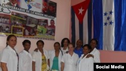 Médicos cubanos en Honduras. Tomado del Facebook Brigada médica cubana de Operación Milagros en Honduras