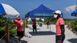 En Miami Beach, Florida tras la apertura de las playas.