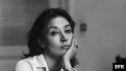 Fotografía de archivo del 5 de julio de 1963 de la periodista y escritora italiana Oriana Fallaci.