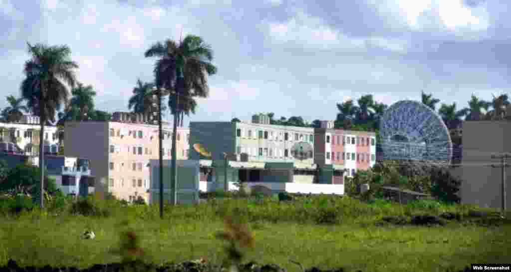 Instalaciones de la base de espionaje rusa de Lourdes en Cuba