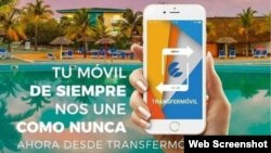 Especial "para los clientes nacionales", la plataforma Transfermóvil vende sus servicios en el órgano oficial del Comité Central del Partido Comunista de Cuba.