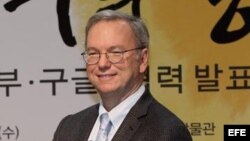 Foto de archivo del director ejecutivo de Google, Eric Schmidt, en Seúl (Corea del Sur). 