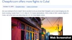 CheapAir se convierte en la primera agencia de viajes online que vende boletos a la isla desde Estados Unidos.