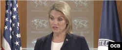 Heather Nauert, portavoz, Dpto. de Estado.