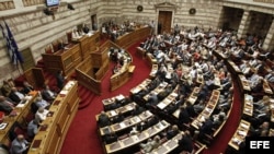 El Parlamento griego hoy 15 de julio de 2015.