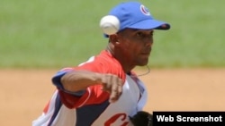 El lanzador cubano Yasiel Sierra Pérez. Archivo.