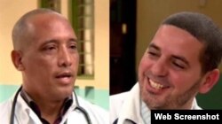 Los médicos cubanos secuestrados en Kenia, Assel Herrera Correz, (izq) y Landy Rodríguez (der)