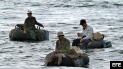 Pescadores cubanos