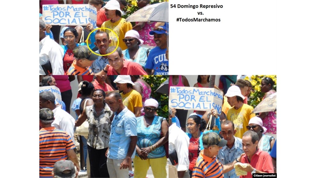 Fotos de Angel Moya muestran el acto de repudio contra las Damas de Blanco, este 22 de mayo.