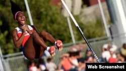 Yarisley Silva, plata olímpica en salto con pértiga en los Juegos Olímpicos de Londres 2012.