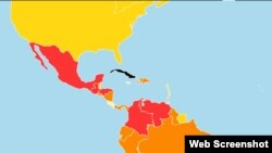 En el mapa mundial de la libertad de prensa de RSF Cuba es el único punto negro en el hemisferio.