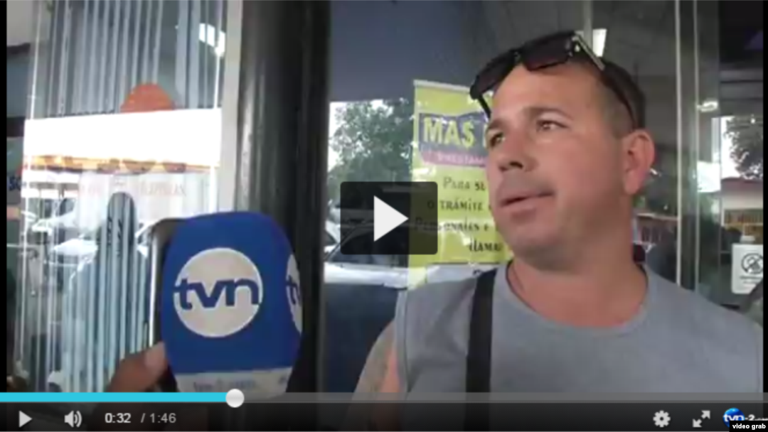 VIDEO: Cubanos protestan en la Western Union de Chiriquí.