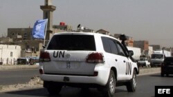 Observadores de la ONU en Siria.