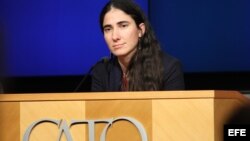  Yoani Sánchez habla en el Instituto Cato en Washington, DC. (EEUU). 