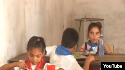 Reporta Cuba. Comedor escolar en Güira de Melena.