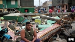 Destrozos y estragos causados por el paso del huracán Matthew en Baracoa, provincia de Guantánamo, Cuba.