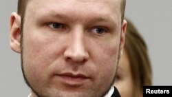 Anders Behring Breivik durante el juicio.