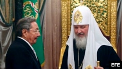 Las reuniones de Raúl Catro con el Patriarca ruso Kirill.