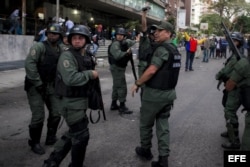 Militares en las calles de Caracas (Archivo).