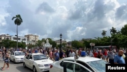 Imágen del levantamiento popular en Cuba, el 11 de julio de 2021 en La Habana. (REUTERS/Stringer).