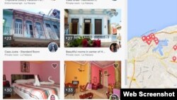 Algunas de las casas particulares para alquilar en La Habana que oferta la web de Airbnb