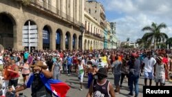 Levantamiento popular en Cuba. (REUTERS/Stringer).