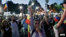 Romanian protest against the government