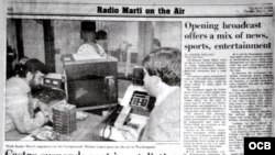Así reflejó la prensa el lanzamiento de Radio Martí