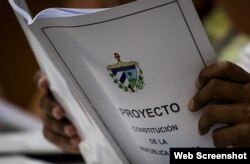 Proyecto de Constitución. Cuba