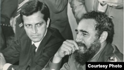Adolfo Suárez y Fidel Castro durante rueda de prensa en La Habana, en septiembre de 1978.