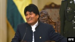 Fotografía de archivo del presidente de Bolivia, Evo Morales.