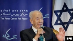 Fotografía facilitada hoy, 27 de septiembre de 2016, que muestra al expresidente israelí y Premio Nobel de la Paz, Shimon Peres.