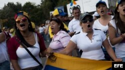 Continúan manifestaciones en Venezuela (foto archivo)