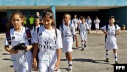 Real Madrid imparte taller a niños cubanos en La Habana