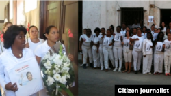 Reporta Cuba. Tributo a Laura Pollán de Damas de Blanco y Ciudadanas por Democracia, 13 de febrero.