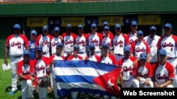 Equipo cubano de béisbol sub 15.