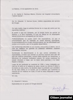 Carta de Renuncia