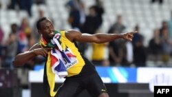 El velocista multicampeón olímpico jamaicano, Usain Bolt, en una competición de la IAAAF de 2017 en Londres.